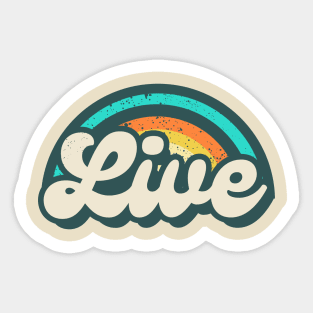 Live Vintage Sticker